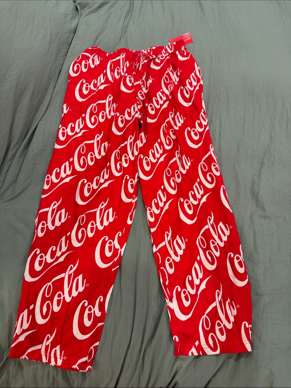 Coca Cola Red & White Lounge Joggers for Men